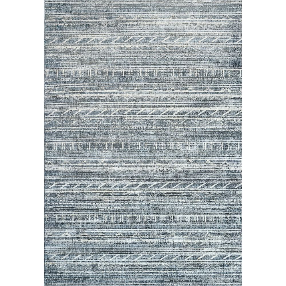Dynamic Rugs 3579-598 Savoy 2.2 Ft. X 7.7 Ft. Finished Runner Rug in Denim/Grey/Cream   